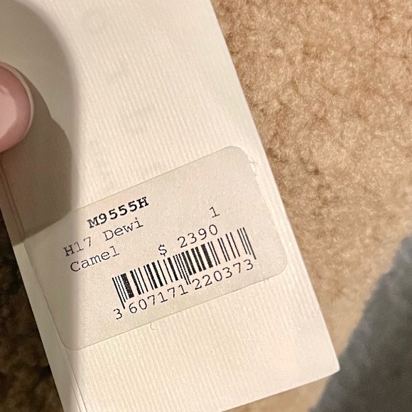 SANDRO PARIS NWT! DEWI LAMBSKIN SHEARLING TEDDY BR COAT-CAMEL.SZ 1 RETAIL $2390 - Picture 5 of 10